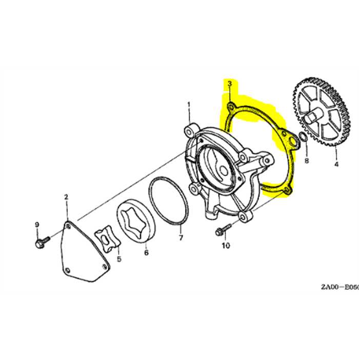 Joint de pompe a huile HONDA GX360, 15318-ZA0-010, 15138-ZA0-020, 15318-ZA0-305