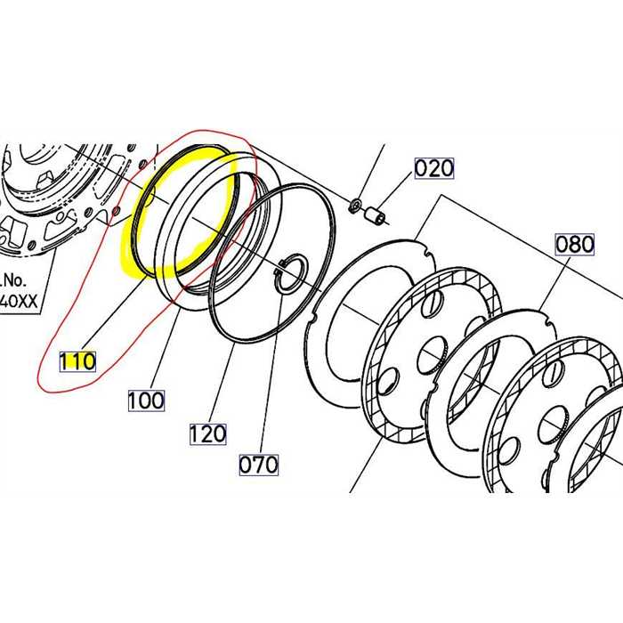 Joint plaque disque de frein KUBOTA série M, 3C081-6562-0, 3C08165620