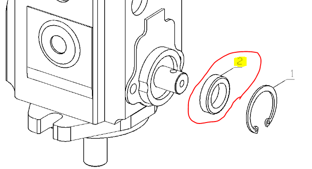 Joint pompe de transmission 20x30x7 Etesia HVHPX2, 34065, ET34065