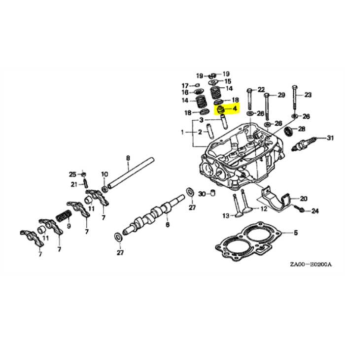 Joint étanchéité tige de soupape HONDA GX360, 12209-422-005