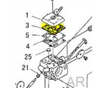 Joint membrane carburateur Shindaiwa 490, 12312512330, 22150-81140