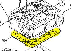 Joint de culasse KUBOTA GR1600-II, 16851-0331-0, 1685103310