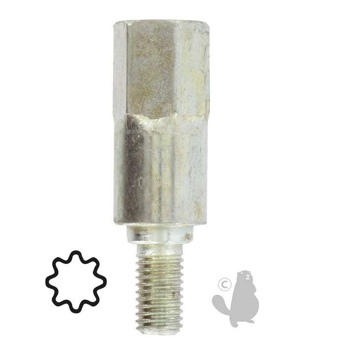 ADAPTATEUR POUR RENVOI D ANGLE UNIVERSELLE DEB 8 CANELUREs, 1602044, 160-2044