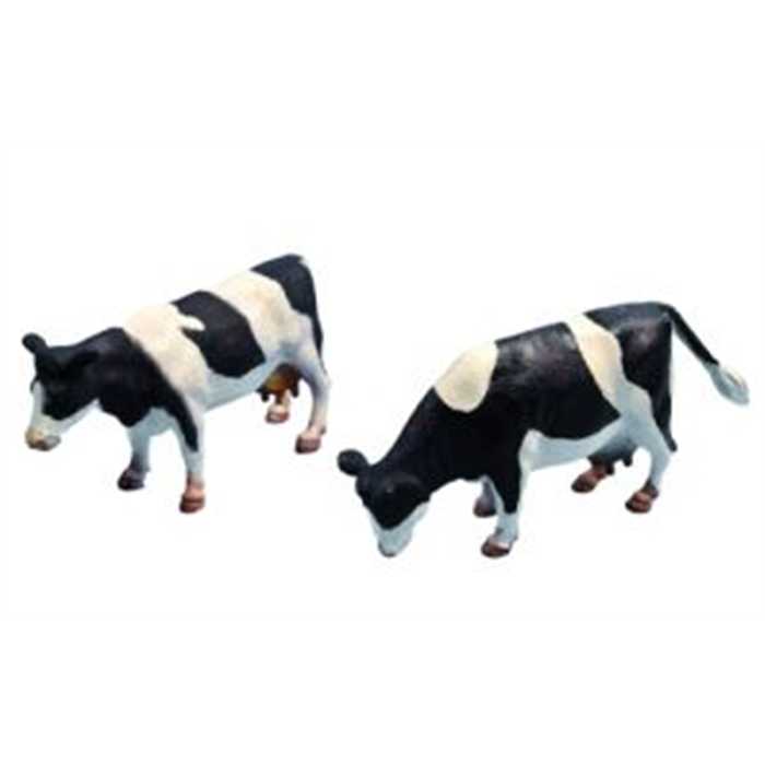 Jouet 2 vaches noires 1:32 - kids globe farming, 8713219247310, 57.1873