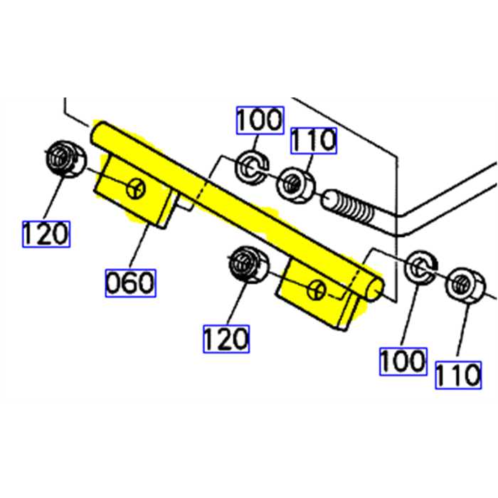 Kit attelage plateau de coupe KUBOTA G18, K541044610, K5410-4461-0