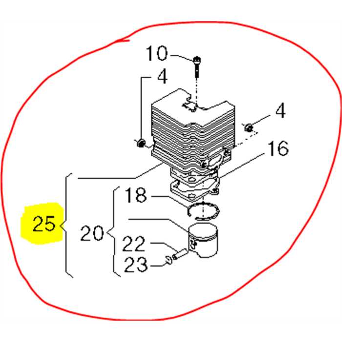 Kit cylindre piston UMT32, 8540670, AL8540670