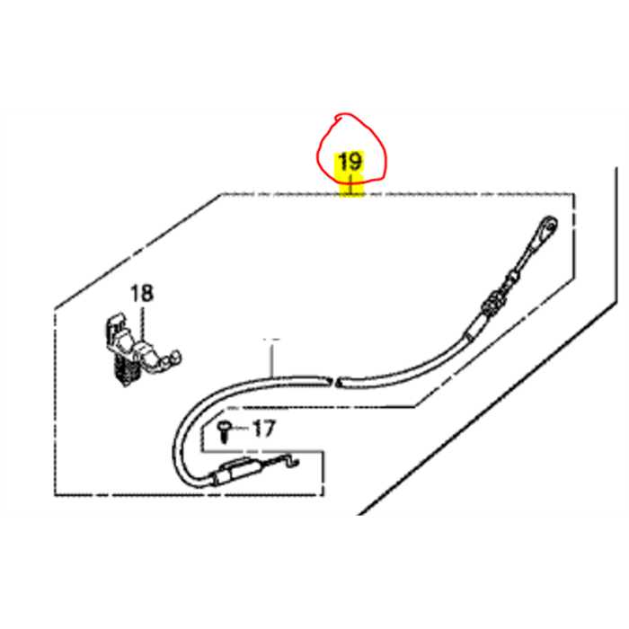 Kit câble changement de vitesses HRB536-HRM536 série tx**, 06546VE1305, 06546-VE1-305