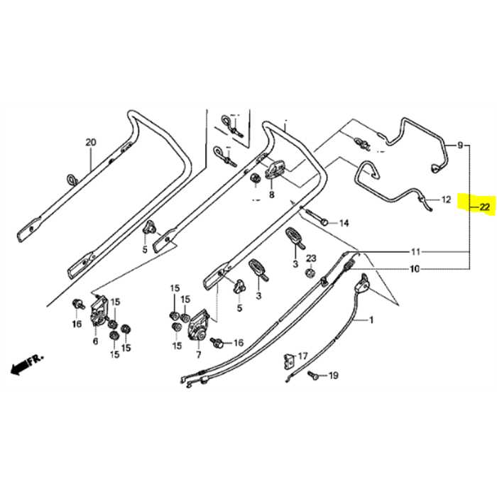 Kit câble embrayage HONDA HRs536, 06540-VG3-B01