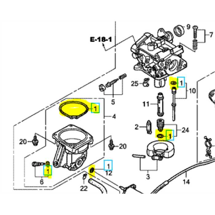 Kit joint de cuve gicleur HONDA HF2622 -GX610-GX620, 16010ZG8000, 16010-ZG8-000