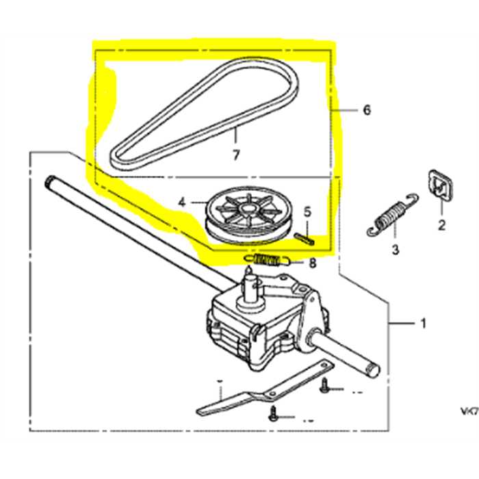 Kit de transmission poulie menée HRX426, 06225-VK7-750