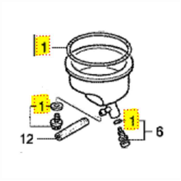 Kit joint de cuve HONDA EU2000i, 16010ZM7D01, 16010-ZM7-D01