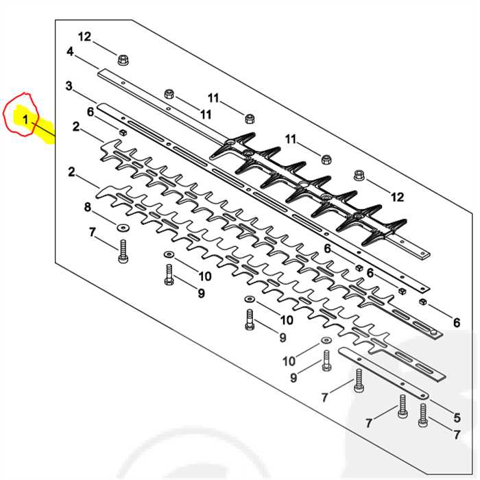 Kit lamier complet taille-haie Shindaiwa dh165st, X041000490, X041-000491