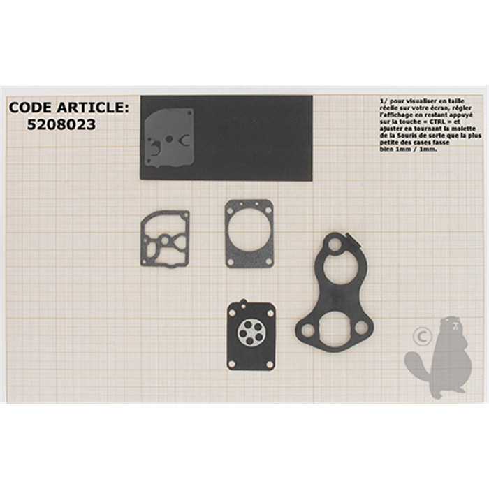 Kit membranes et joints carburateur adaptable STIHL TS420. Remplace origine GND-84., 5208023, 520-8023