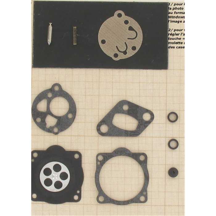 KIT MEMBRANE ET POINTEAU CARBURATEUR ZAMA TK2, 3582321711751, 5207992, 520-7992