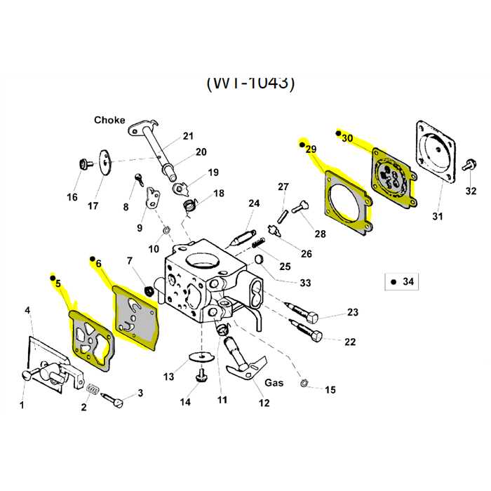 036121 kit: membrane carburatore WT-777a, D22-WAT, 36121, AC36121, K10-WAT