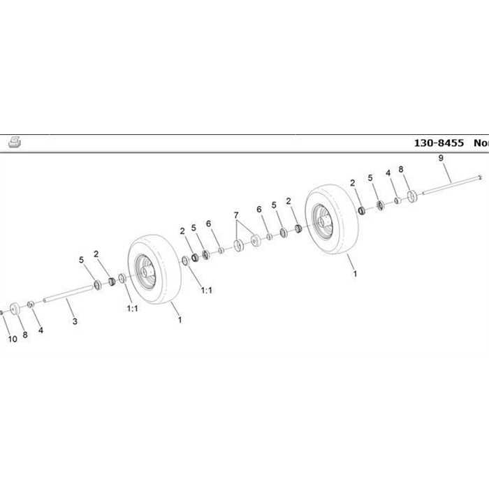 kit roues arrières double pour tondeuse toro 74311te 8000, 138455