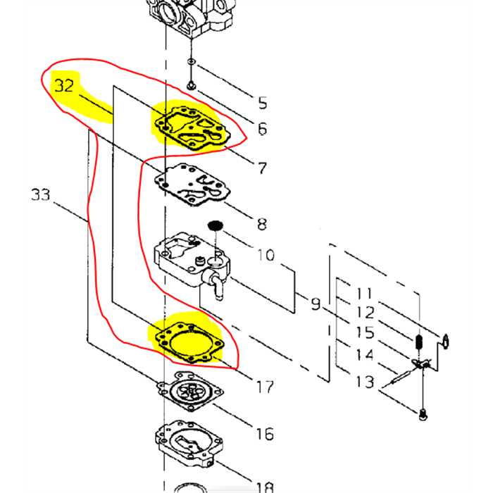 Kit membrane étanchéité Shindaiwa F220, 2001681910, 20016-81910, P050-008650