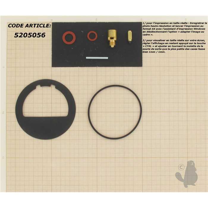 Kit réparation carburateur adaptable pour moteur KOHLER. Remplace origine: 25 757 01-S 275776 2207, 5205056, 220701., 275776, 520-5056