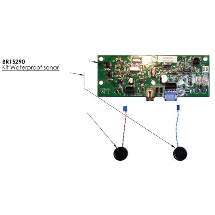 Kit sonar étanche (carte+emetteur+recepteur), BR15290