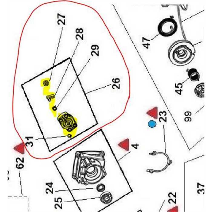 Kit support cliquet de lanceur Active modèle Easy-Start 2.4 / 2.8 / 3.5 / 4.0, 23012, AC23012, 023012