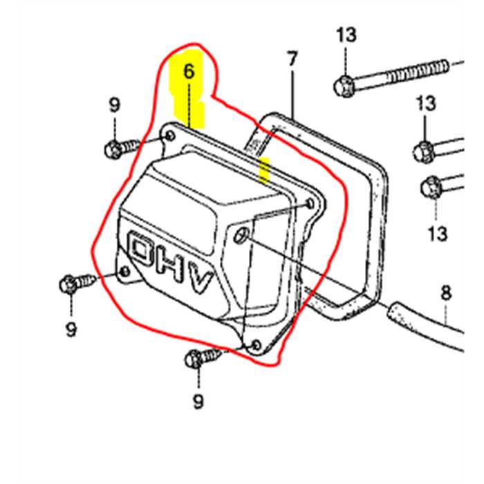 Couvercle cache culasse HONDA GX160, 12310ZE1020, 12310-ZE1-010, 12310ZE1010