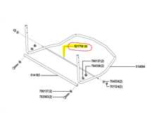 Barre de maintien de fond de bac ALKO t20-102hde, 521750, 52175030