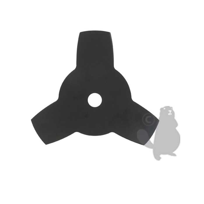 Lame 3 dents pleine adaptable pour débroussailleuse - Coupe de 255mm alésage: 25 4mm épaisseur: 1 , 1202258, 120-2258