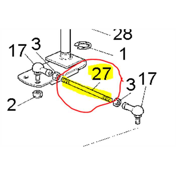 Barre de direction sans rotules HONDA HF1211, CG27840050H0