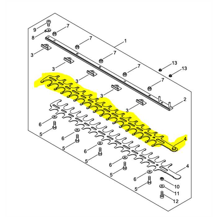 Lame supérieure ou inferieure ECHO hca236eslx, X411001320, ECX411001320