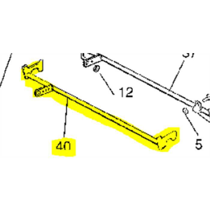 Barre de verrouillage de bac inférieure HONDA, 82000483H0, CG82000483H0