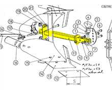 Bati charrue HONDA Majar cbr1-78, 081022