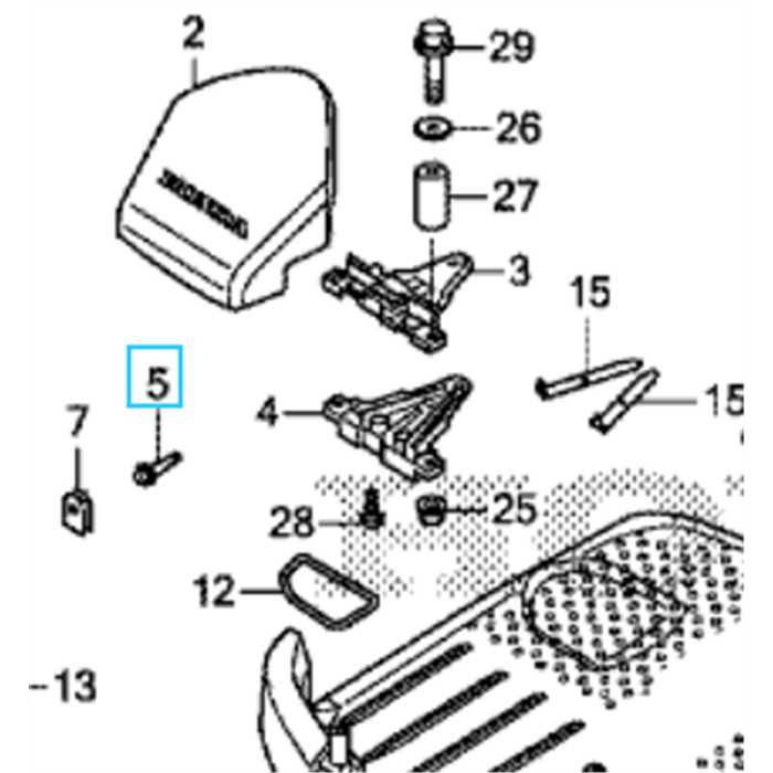 Lentille indicateur poste HRM 520, 31224-VP7-000