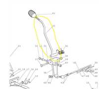 Levier enclechement des lames Castel 92cm, 382318134/0, 82318134/1