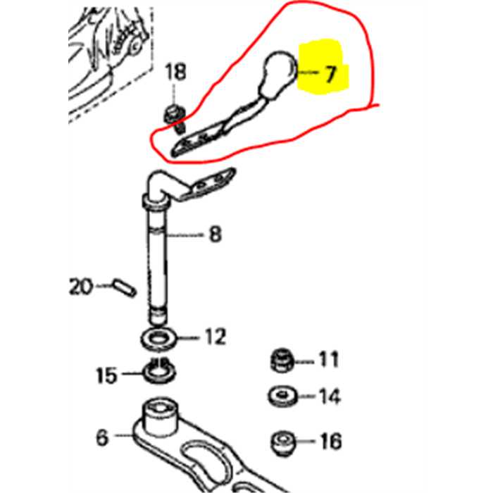 Levier de commande mulching HRX537 avec bouton vert, 76270VH7000ZA, 76270-VH7-000