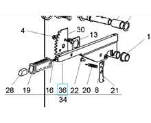 Levier réglage hauteur de coupe tracteur HONDA, CG82318139H0, 382318139/0