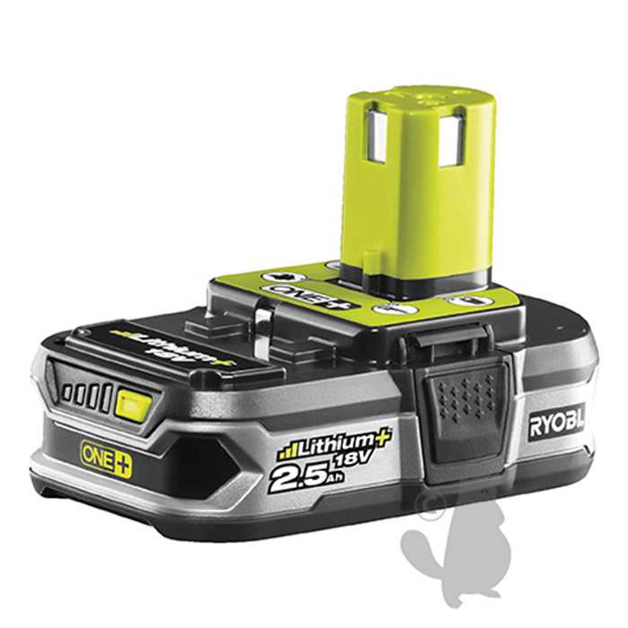 Batterie lithium/ion 18V 2 5Ah pour machines RYOBI. Remplace origine 5133002413 RB18L25G., 2101004, RB18L25G., 210-1004