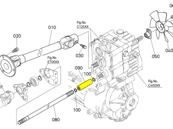 Manchon arbre cardan gr-2100, K1253-14533