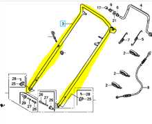 Manche de tondeuse HONDA HRX537 hx-hy, 53110-VH7-S00ZA