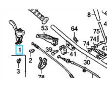 Manette commande de gaz complète HONDA F300-f400, 17850-723-013, 17850-723-003, 17850-723-000