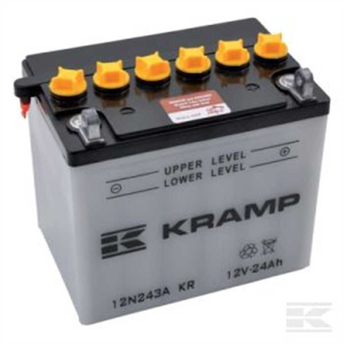 Batterie 12v 24 a long 185 l 120 H170, 12N24-3A KR, 12N243AKR