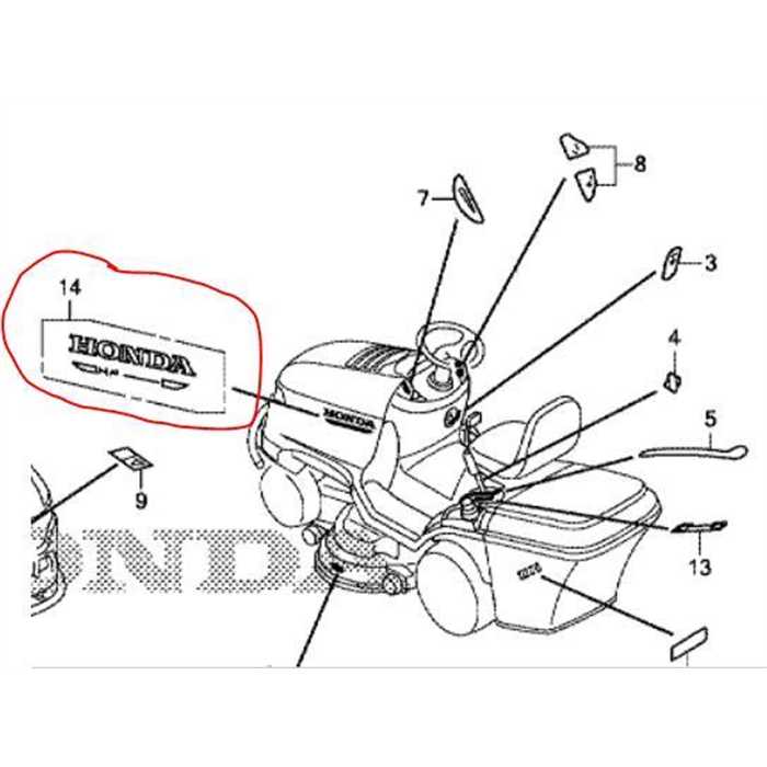 Autocollant de capot HONDA HF2417 nouveau modèle, 87505VK1G10, 87505-VK1-G10