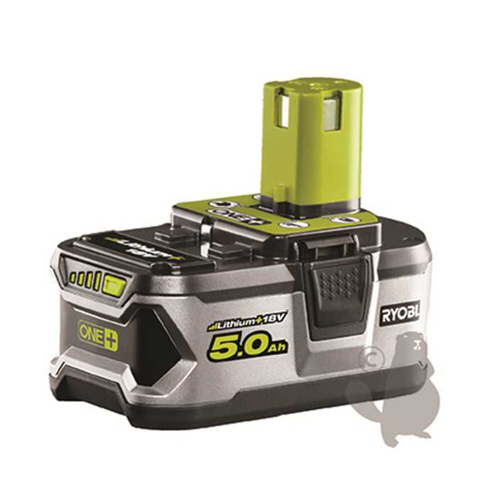 Batterie lithium/ion 18V 5 0Ah pour machines RYOBI. Remplace origine 5133002621 RB18L50G.E 18V 5 0A, 2101006, 210-1006, RB18L50G