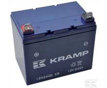 Batterie seche 12v 24ah + gauche long:195 larg:125 haut:176, 12N244G KR, 8716106061099