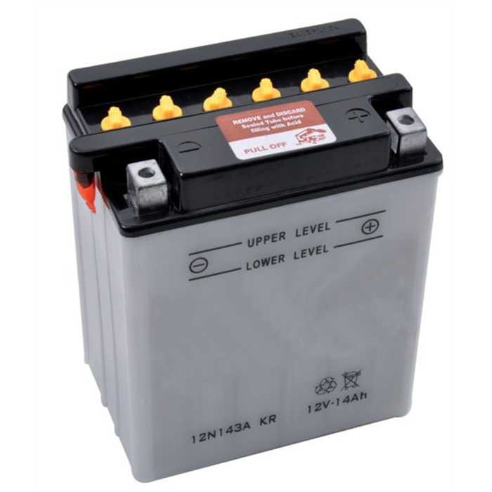 Batterie 12n14-3a + droit 135l90+d, 12N14.3A-ET, BT12N143A, 514011014A514, 12N143AKR