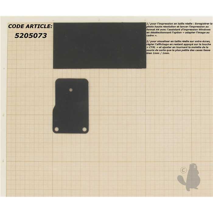 Membrane adaptable pour BRIGGS et STRATTON 253700 à 255400 et 400400 à 422700.Remplace origine: 2709, 5205073, 520-5073