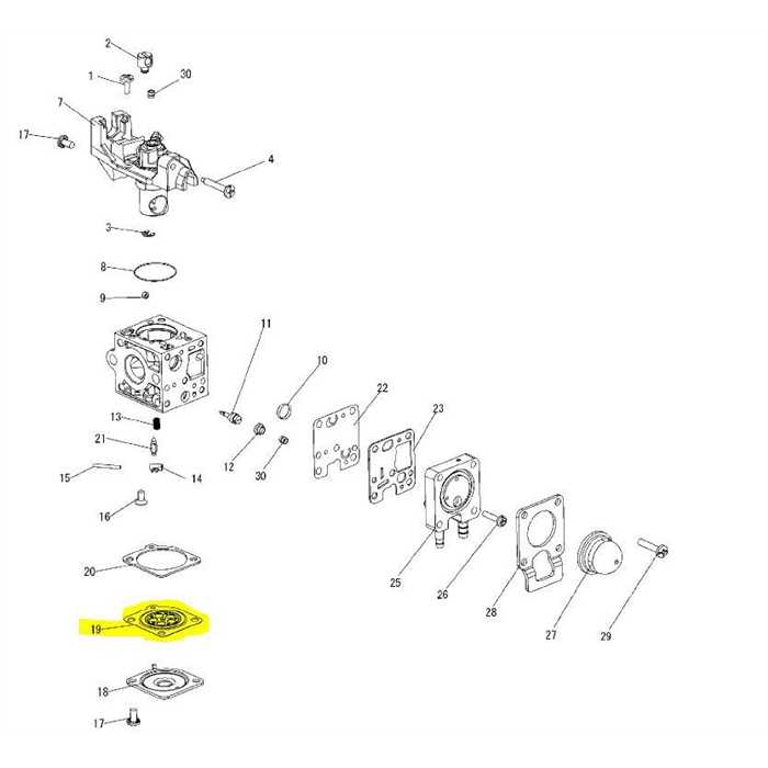 Membrane de carburateur Shindaiwe F225S, P005001780, P005-001780, ECP005001780