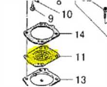 Membrane Shindaiwa 695 490, 12314116130, 22150-81260