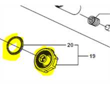 Molette de réglage Husqvarna K950 ring, 506 38 22-02, 506382202