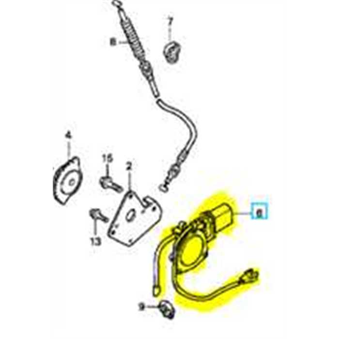 Ensemble moteur orientation de buse fraise a neige HONDA, 36110766003, 36110-766-003