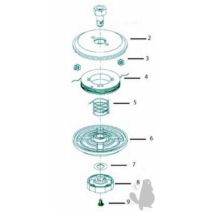 Oeillet rond de rechange pour tête fil nylon, 1602917, 160-2917